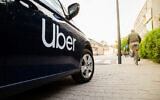 An illustrative photo of an Uber car (Skoda) in Warsaw, Poland, in 2019. (MOZCO Mateusz Szymanski via iStock by Getty Images)