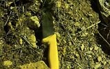 A knife a Palestinian man was armed with near the Tapuah Junction in the West Bank, July 24, 2022. (Israel Defense Forces)