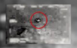 A drone which the Israeli military says was launched by the Lebanese Hezbollah terror group, is seen shortly before being intercpted by an Israeli fighter jet over the Mediterranean Sea, July 2, 2022. (Israel Defense Forces)
