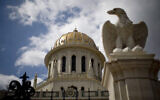 The newly renovated Bahai Shrine of the Bab is seen in Haifa, April 12, 2011. (AP Photo/Ariel Schalit)
