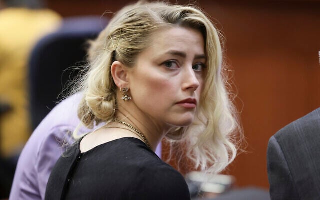 Amber Heard, at the Fairfax County Circuit Courthouse in Fairfax, Virginia, June 1, 2022. (Evelyn Hockstein/Pool via AP) Amber Heard, at the Fairfax County Circuit Courthouse in Fairfax, Virginia, June 1, 2022. (Evelyn Hockstein/Pool via AP)