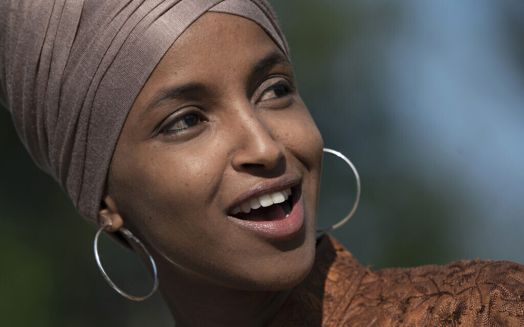 Democratic Representative Ilhan Omar of Minnesota speaks on July 25, 2019 at the US Capitol in Washington. (AP Photo/J. Scott Applewhite, File) Democratic Representative Ilhan Omar of Minnesota speaks on July 25, 2019 at the US Capitol in Washington. (AP Photo/J. Scott Applewhite, File)