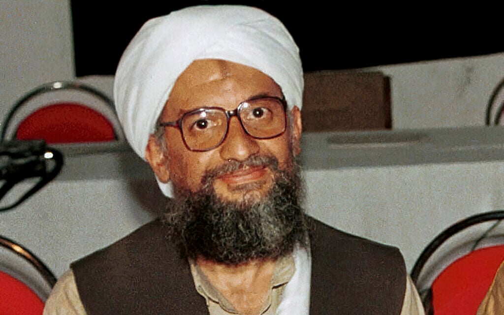 In this 1998 file photo made available on March 19, 2004, Ayman al-Zawahiri poses for a photograph in Khost, Afghanistan. (AP Photo/Mazhar Ali Khan, File) In this 1998 file photo made available on March 19, 2004, Ayman al-Zawahiri poses for a photograph in Khost, Afghanistan. (AP Photo/Mazhar Ali Khan, File)