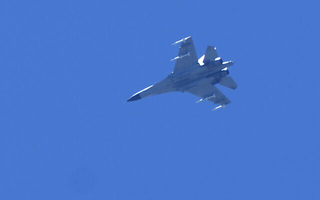 A Chinese fighter jet flies in the direction of Taiwan seen from the 68-nautical-mile scenic spot, the closest point in mainland China to the island of Taiwan, in Pingtan in southeastern China's Fujian Province, Friday, Aug. 5, 2022. (AP/Ng Han Guan) A Chinese fighter jet flies in the direction of Taiwan seen from the 68-nautical-mile scenic spot, the closest point in mainland China to the island of Taiwan, in Pingtan in southeastern China's Fujian Province, Friday, Aug. 5, 2022. (AP/Ng Han Guan)