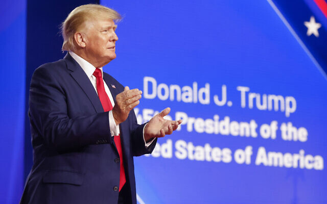 Former President Donald Trump arrives to deliver the final remarks during Conservative Political Action Conference (CPAC) at the Hilton Anatole in Dallas, on Saturday, Aug. 6, 2022. (Shafkat Anowar/The Dallas Morning News via AP) Former President Donald Trump arrives to deliver the final remarks during Conservative Political Action Conference (CPAC) at the Hilton Anatole in Dallas, on Saturday, Aug. 6, 2022. (Shafkat Anowar/The Dallas Morning News via AP)