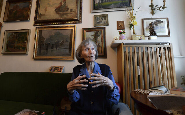 Zofia Posmysz, a then-96-year-old Polish Catholic woman who survived the Nazi German concentration camps of Auschwitz and Ravensbrueck, poses at her home in Warsaw, Poland, January 14, 2020. (AP Photo/Czarek Sokolowski, File) Zofia Posmysz, a then-96-year-old Polish Catholic woman who survived the Nazi German concentration camps of Auschwitz and Ravensbrueck, poses at her home in Warsaw, Poland, January 14, 2020. (AP Photo/Czarek Sokolowski, File)