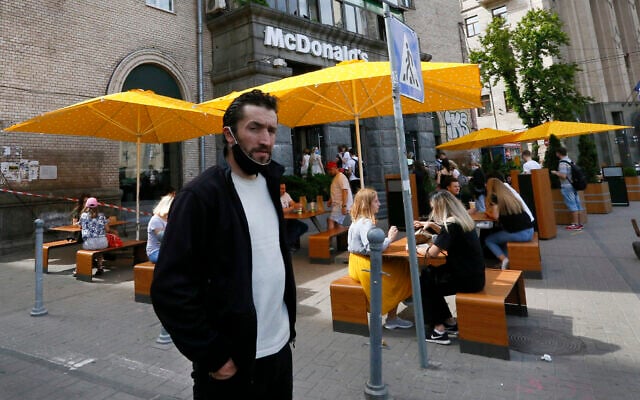 People enjoy outdoor McDonald's meal in downtown Kyiv, Ukraine, on June 9, 2020. (AP Photo/Efrem Lukatsky, File) People enjoy outdoor McDonald's meal in downtown Kyiv, Ukraine, on June 9, 2020. (AP Photo/Efrem Lukatsky, File)