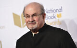Salman Rushdie in New York, November 15, 2017. (Evan Agostini/Invision/AP, File)
