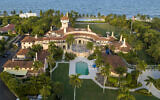 An aerial view of former US president Donald Trump's Mar-a-Lago estate is seen on August 10, 2022, in Palm Beach, Florida. (AP Photo/Steve Helber, File)