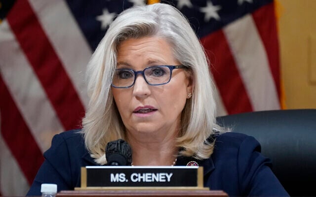 Republican Representative Liz Cheney of Wyoming speaks as the House select committee investigating the January 6 attack on the US Capitol holds a hearing at the Capitol in Washington, June 28, 2022. (AP Photo/J. Scott Applewhite, File) Republican Representative Liz Cheney of Wyoming speaks as the House select committee investigating the January 6 attack on the US Capitol holds a hearing at the Capitol in Washington, June 28, 2022. (AP Photo/J. Scott Applewhite, File)