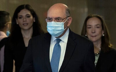 The Trump Organization's former Chief Financial Officer Allen Weisselberg arrives at court, August 18, 2022, in New York. (AP Photo/Yuki Iwamura)