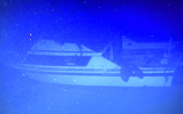 A migrant boat that sank in April carrying about 80 Lebanese, Syrians, and Palestinians trying to migrate by sea to Italy, following a confrontation with the Lebanese navy, and found by the Pisces VI submarine on some 459 meters (about 1,505 feet) below water, off the coast of Tripoli, north Lebanon, August 25, 2022. (Lebanese Army Website via AP) A migrant boat that sank in April carrying about 80 Lebanese, Syrians, and Palestinians trying to migrate by sea to Italy, following a confrontation with the Lebanese navy, and found by the Pisces VI submarine on some 459 meters (about 1,505 feet) below water, off the coast of Tripoli, north Lebanon, August 25, 2022. (Lebanese Army Website via AP)