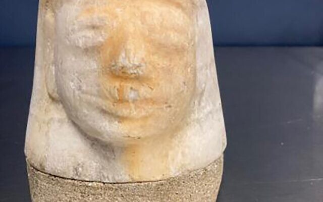 This photo provided by US.Customs and Border Protection shows an ancient Egyptian artifact. Federal agents in Memphis have seized the potentially 3,000-year-old ancient Egyptian artifact that was shipped in from Europe. (US Customs and Border Protection via AP) This photo provided by US.Customs and Border Protection shows an ancient Egyptian artifact. Federal agents in Memphis have seized the potentially 3,000-year-old ancient Egyptian artifact that was shipped in from Europe. (US Customs and Border Protection via AP)