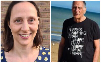 Noga Hirschfeld, 40, and her father Prof. Yoram Hirschfeld, 78, in undated photos (Courtesy)
