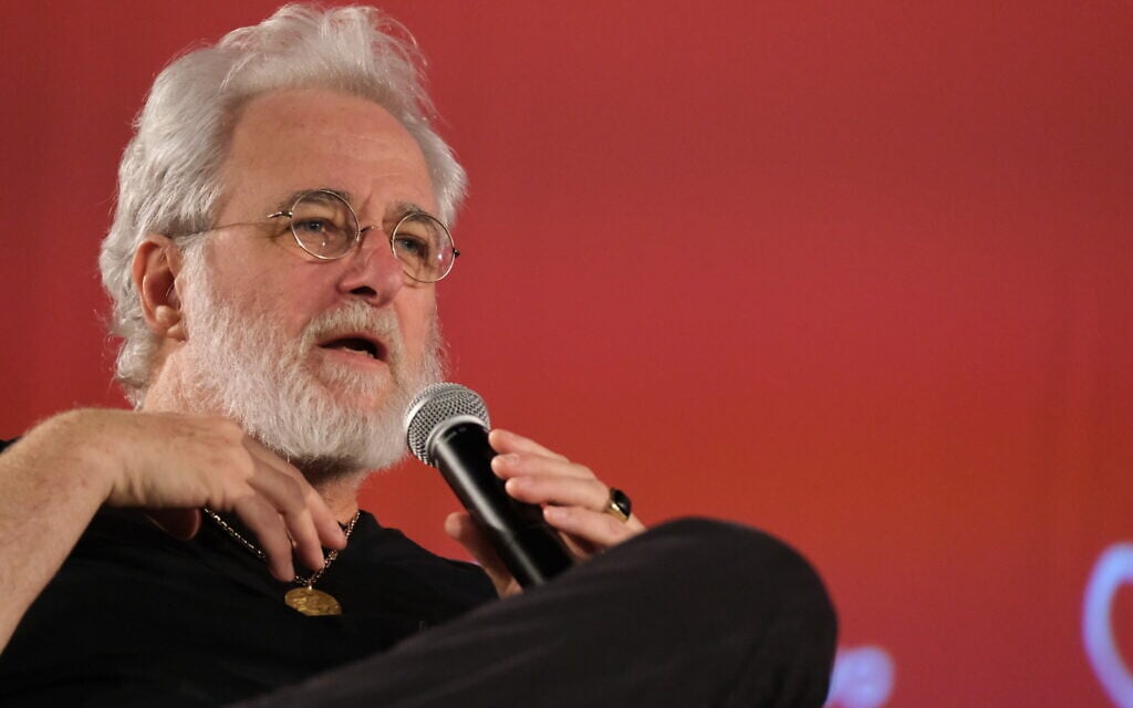 Israeli director Ari Folman speaks during a master class at the Sarajevo Film Festival in Sarajevo, Bosnia and Herzegovina, August 2022. (Sarajevo Film Festival/ Obala Art Centar)