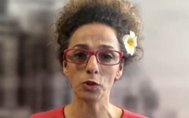 Screen capture from video of Iranian dissident Masih Alinejad during an interview with the Kan broadcaster aired on August 3, 2022. (YouTube) Screen capture from video of Iranian dissident Masih Alinejad during an interview with the Kan broadcaster aired on August 3, 2022. (YouTube)