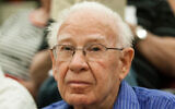 File: Former education minister Aharon Yadlin attends a conference in Beit Shemesh, on March 13, 2013 (Flash 90)