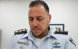 Gilboa Prison commander Freddy Ben Shitrit arrives for his testimony at the state commission of inquiry into the incident of the escape of the security prisoners from the Gilboa Prison, in Modiin, July 31, 2022. (Flash90)