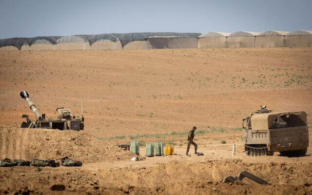 IDF units close to the border with Gaza on August 7, 2022 (Yonatan Sindel/Flash90) IDF units close to the border with Gaza on August 7, 2022 (Yonatan Sindel/Flash90)