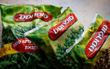 An illustrative photo of Sunfrost frozen vegetables in Jerusalem on August 21, 2022. (Yonatan Sindel/Flash90)