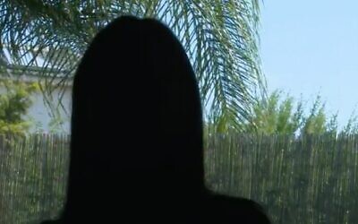 Screen capture from an August 2, 2022, interview with a former Gilboa Prison guard, 'Shirli,' who alleged that she was sexuallly assaulted by a Palestinian security prisoner. (Channel 12)