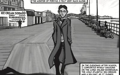 A page from 'The English GI,' written by Jonathan Sandler and illustrated by Brian Bicknell. (Courtesy of Jonathan Sandler)