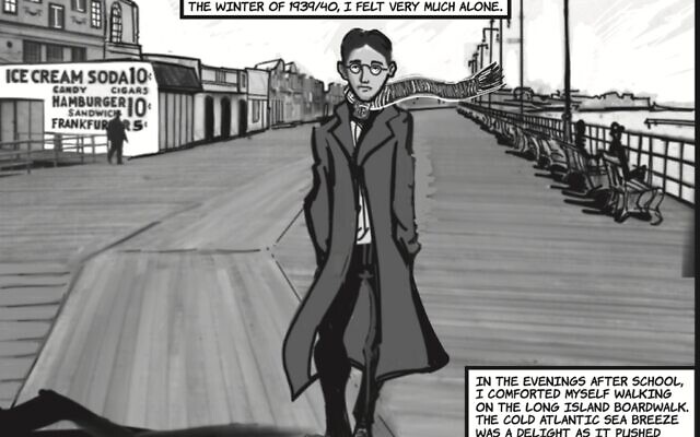 A page from 'The English GI,' written by Jonathan Sandler and illustrated by Brian Bicknell. (Courtesy of Jonathan Sandler)