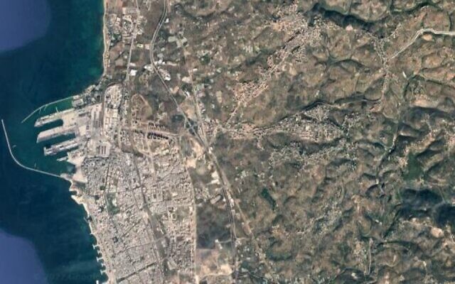Illustrative: A satellite photo of the Syrian port city of Tartus (Google maps) Illustrative: A satellite photo of the Syrian port city of Tartus (Google maps)