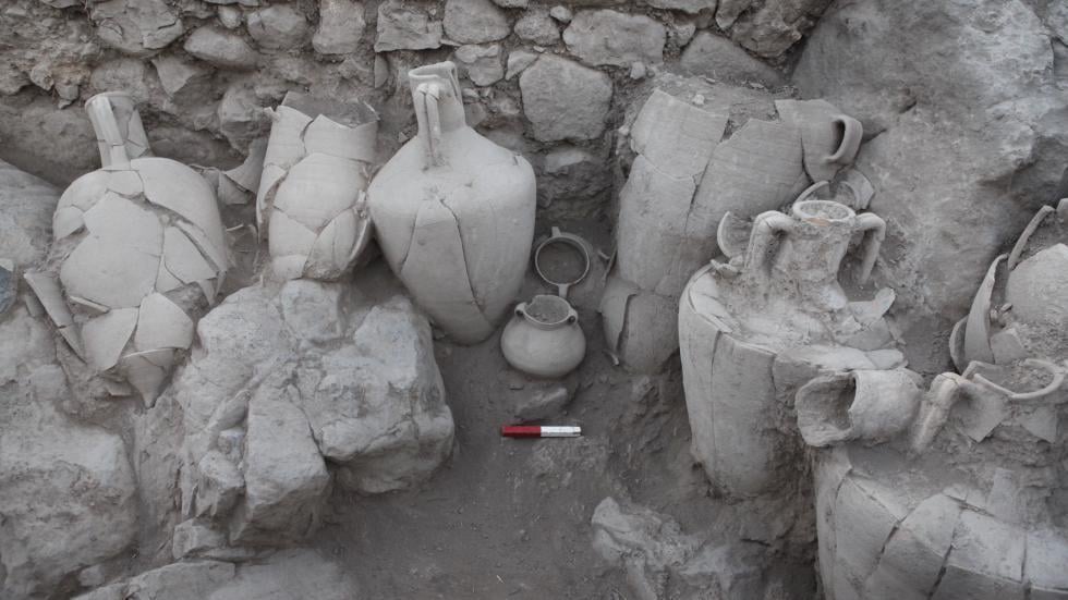 Artifacts found in storage room at Khibret-el-Eika. (Courtesy) Artifacts found in storage room at Khibret-el-Eika. (Courtesy)