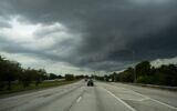 Storm clouds are seen as Hurricane Ian approaches in St. Petersburg, Florida, on September 26, 2022. (Ricardo Arduengo/AFP)