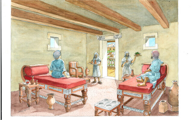 Illustration: The inlay of the ivories in the couch-thrones. (Shalom Kweller, City of David)