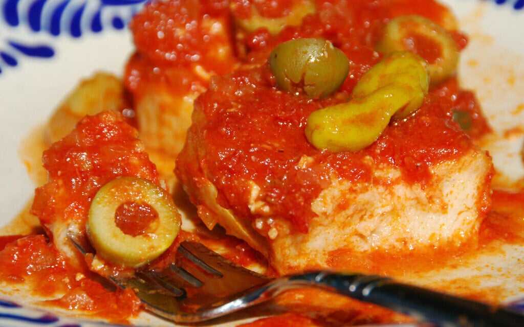 Pati Jinich's Mexican-style gefilte fish. (The Nosher/JTA) Pati Jinich's Mexican-style gefilte fish. (The Nosher/JTA)