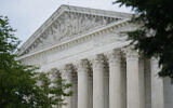 The US Supreme Court building in Washington, June 27, 2022. (AP/Patrick Semansky, File)