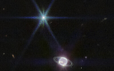 This image provided by NASA on September 21, 2022, shows the Neptune system captured by Webb’s Near-Infrared Camera, revealing the planet’s rings, which have not been seen with this clarity in more than three decades. (NASA, ESA, CSA, STScI via AP) This image provided by NASA on September 21, 2022, shows the Neptune system captured by Webb’s Near-Infrared Camera, revealing the planet’s rings, which have not been seen with this clarity in more than three decades. (NASA, ESA, CSA, STScI via AP)