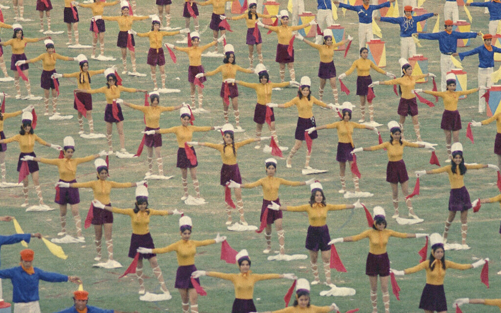 Iranian women take part during the celebrations to mark the 2,500 anniversary of the founding of the Persian Empire, at Persepolis Iran, October 13, 1971. (Horst Faas/AP)