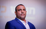 Former Yamina MK Abir Kara at the launch of his new Economic Freedom party in Jerusalem, September 4, 2022. (Olivier Fitoussi/Flash90)