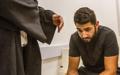 Sgt. Meiran Mizrahi, who shot dead at his friend Sgt. Yonatan Granot a year ago at an army base in the Jordan Valley, at his sentencing at military court in Beit Lid, September 14, 2022. (Flash90)