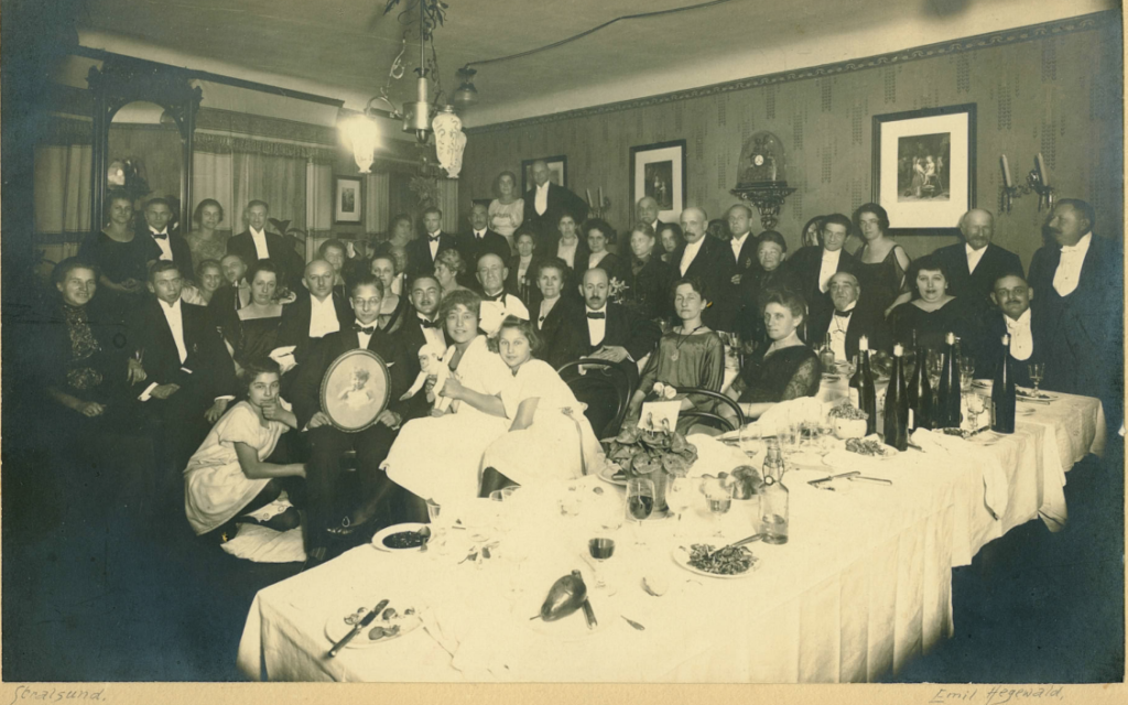 Portrait from the golden wedding of Selma and Julius Blach, held in Stralsund, Germany in 1921. The Jewish family would be torn asunder by the Nazi Holocaust. (Courtesy of Fechner/ via JTA)