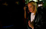 Leader of Italian far-right party Brothers of Italy, Giorgia Meloni, arrives to cast her vote at a polling station on September 25, 2022 in Rome. (Andreas Solar/AFP)