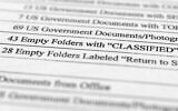 A page from a FBI property list of items seized from former US president Donald Trump's Mar-a-Lago estate and made public by the Department of Justice, Friday, September 2, 2022. (AP Photo/Jon Elswick)