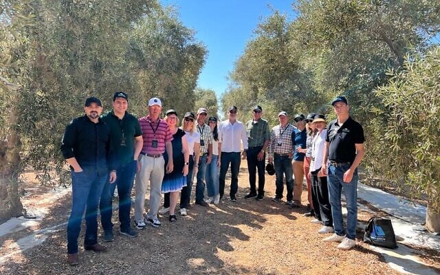Utahn government and economic officials visiting Israel as part of an unofficial Abraham Accords delegation. (Courtesy) Utahn government and economic officials visiting Israel as part of an unofficial Abraham Accords delegation. (Courtesy)