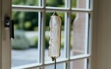 A crystal mezuzah designed for French glassmaker Lalique by Israeli-Russian architect Irma Orenstein. (Courtesy: Lalique)