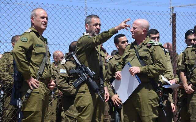 IDF Chief of Staff Aviv Kohavi tours the scene of a deadly gun battle near the Palestinian village of Jalamah in the northern West Bank, September 14, 2022. (Israel Defense Forces) IDF Chief of Staff Aviv Kohavi tours the scene of a deadly gun battle near the Palestinian village of Jalamah in the northern West Bank, September 14, 2022. (Israel Defense Forces)