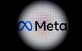 This file photo taken on October 28, 2021 shows the Meta logo on a laptop screen in Moscow. (Kirill Kudryavtsev/AFP)