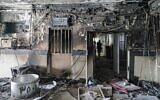 A picture obtained from the Iranian Mizan News Agency on October 16, 2022 shows damage caused by a fire in the notorious Evin prison, northwest of the Iranian capital Tehran. (Koosha MAHSHID FALAHI / MIZAN / AFP)