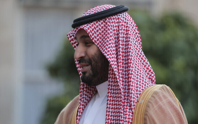 Saudi Crown Prince Mohammed bin Salman arrives for a dinner at the Elysee Palace in Paris July 28, 2022. (Lewis Joly/AP) Saudi Crown Prince Mohammed bin Salman arrives for a dinner at the Elysee Palace in Paris July 28, 2022. (Lewis Joly/AP)