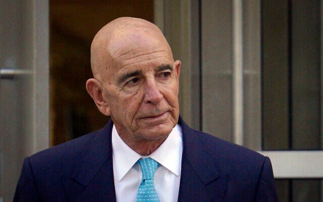 Tom Barrack exits Brooklyn Federal Court on Oct. 21, 2022, in New York (AP Photo/Bebeto Matthews) Tom Barrack exits Brooklyn Federal Court on Oct. 21, 2022, in New York (AP Photo/Bebeto Matthews)