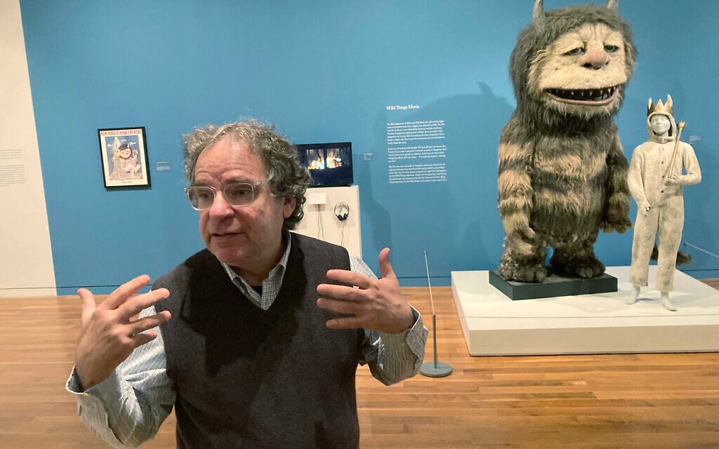 Jonathan Weinberg, artist and curator of the Maurice Sendak Foundation, discusses the legacy of illustrator and children's book author Maurice Sendak during a tour of a new exhibit of Sendak, 'Wild Things Are Happening' at the Columbus Museum of Art, in Columbus, Ohio, on October 20, 2022. (Andrew Welsh-Huggins/AP) Jonathan Weinberg, artist and curator of the Maurice Sendak Foundation, discusses the legacy of illustrator and children's book author Maurice Sendak during a tour of a new exhibit of Sendak, 'Wild Things Are Happening' at the Columbus Museum of Art, in Columbus, Ohio, on October 20, 2022. (Andrew Welsh-Huggins/AP)