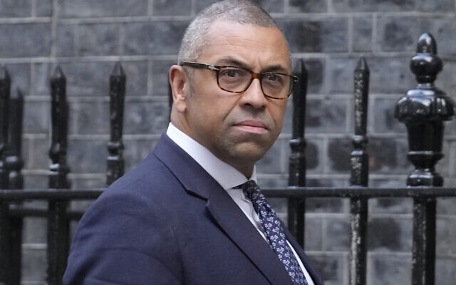 Foreign Secretary James Cleverly arrives for a Cabinet meeting in London, Oct. 26, 2022. (AP Photo/Kirsty Wigglesworth) Foreign Secretary James Cleverly arrives for a Cabinet meeting in London, Oct. 26, 2022. (AP Photo/Kirsty Wigglesworth)