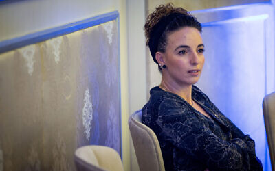 Member of the Likud party Idit Silman at Kikar HaShabbat conference in the Waldorf Astoria Jerusalem Hotel, September 12, 2022. (Yonatan Sindel/Flash90)